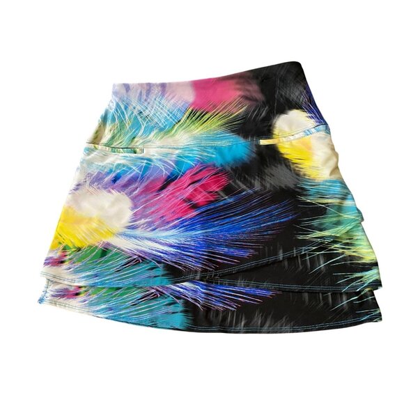 Lucky In Love Womens Multicolor Abstract Skirt Medium - Picture 1 of 8